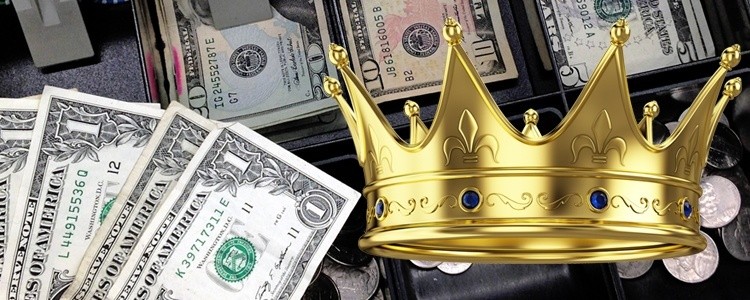 Cash and Crown Representing That Cash is Still King