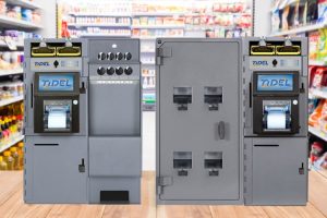 Tidel Tube Vend and Rolled Coin Dispenser, showing Automated Coin Dispensing Systems