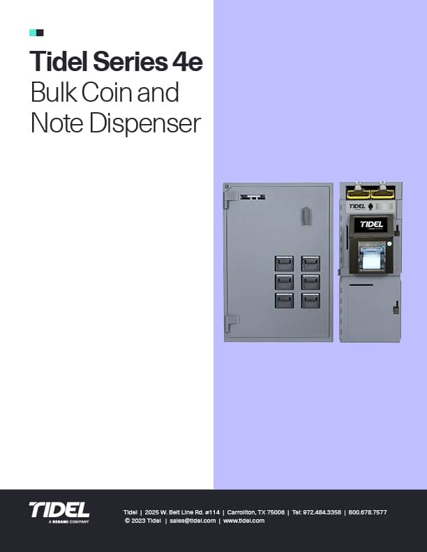 Tidel Bulk Coin and Note Dispenser Spec Sheet